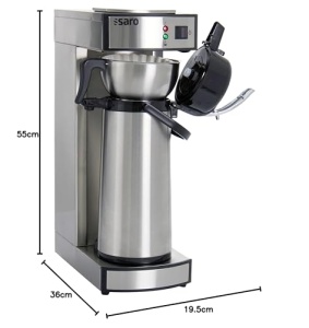 Saro THERMO 24 Cafetiera Profesionala 22 L Pompa Isolatoare Inox - Img 6