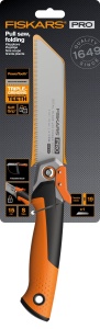 Saw pliabila Fiskars Pro, lungime lama 15 cm, 19 TPI, negruorange - Img 5