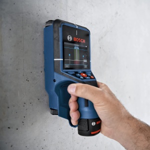 Scanner de perete Bosch Professional D-tect 200 C, detectie tevi, lemn, metal, cu 2 acumulatori 12V - Img 2