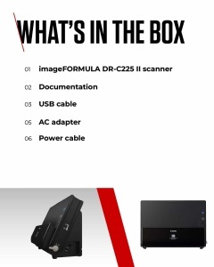 Scanner documente Canon DR-C225 II, duplex, 25 paginimin, compact, negru - Img 7