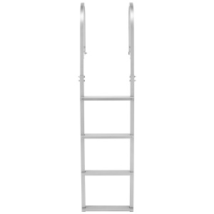 Scara de acces VEVOR ZT-C04, 4 trepte, 227 kg, aluminiu, argintie - Img 9