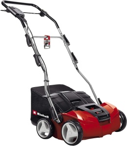 Scarificator-aerator electric Einhell GE-SA 1435 (1400W, latime de lucru de 35 cm, adancime de lucru de pana la 3-9 mm, inaltime reglabila 1400W) ghidon, geanta de colectare 28L, incl. rola ventilator) - Img 2