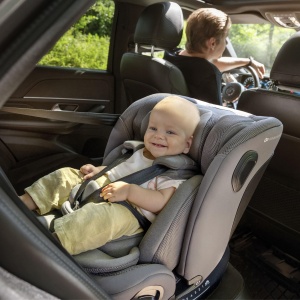 Scaun auto copii Kinderkraft I-GROW 2 PRO, 0-36 kg, rotire 360, gri - Img 2