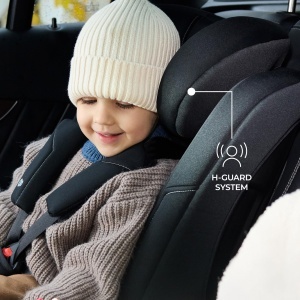 Scaun auto copii Kinderkraft SAFETY FIX 3 PRO 9-36 kg Isofix reglare tetiera si spatar Roz - Img 4
