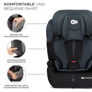 Scaun auto Kinderkraft COMFORT UP i-Size, pentru copii 76-150 cm, Negru - Img 8