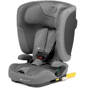 Scaun Auto Kinderkraft FIX2GO, 76-150 cm, cu Isofix, Gri - Img 4