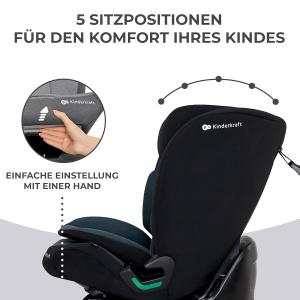 Scaun auto Kinderkraft ONETO3 i-Size 76-150 cm, 9-36 kg, Negru - Img 9