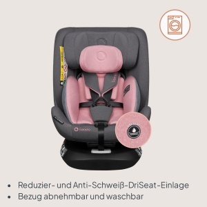 Scaun auto Lionelo Bastiaan i-Size 360 rotativ, 40-150 cm, ISOFIX - Img 9