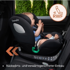 Scaun Auto LIONELO BRAAM i-Size 360 Rotativ pentru Copii 0-36kg, ISOFIX, Ajustabil - Img 5