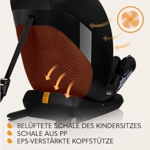Scaun Auto LIONELO LAVENDER I-SIZE pentru copii 76-150 cm, cu ISOFIX - Img 7