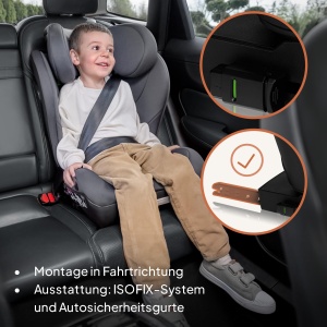 Scaun auto Lionelo Neal I-Size, grupa 2-3, 100-150 cm, cu ISOFIX - Img 7
