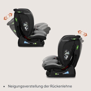 Scaun auto pentru copii LIONELO AART i-Size, 40-150 cm, cu suport pentru spate si ajustare cap - Img 6