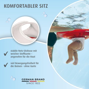 Scaun de inot reer myswimbuddy pentru bebelusi, 6-12 luni, 11 kg, rosu - Img 5