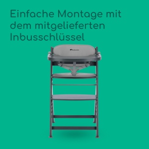 Scaun de masa Bebeconfort Timba 2, Ergonomic, Culoare Grey Mist, Pana la 110 kg - Img 7