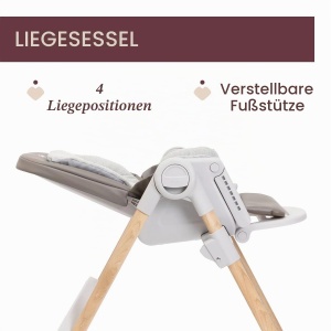 Scaun de masa Chicco Polly Armonia, 3 in 1, 9 inaltimi, culori variate, pana la 40 kg - Img 5