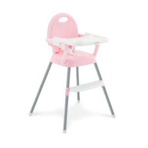 Scaun de masa copii KikkaBoo Spoony 3in1 reglabil pliabil roz