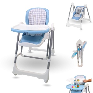 Scaun de masa copii Mobiclinic Nala 2 in 1 cu functie de balansoar pliabil 6-36 luni