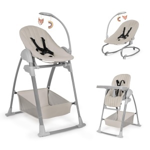 Scaun de masa hauck Sit N Relax 3in1, Bej, pentru bebelusi, ajustabil, pliabil