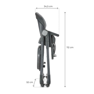Scaun de masa Kinderkraft TULO 3-in-1, 5 inaltimi, gri - Img 8