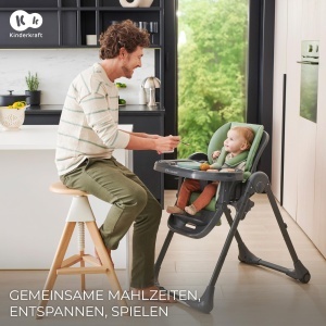 Scaun de masa Kinderkraft TUMMIE 2 in 1, adaptabil, gri - Img 10