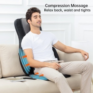 Scaun de Masaj Snailax, Shiatsu cu Functie de Incalzire, 8 Zone de Masaj - Img 6