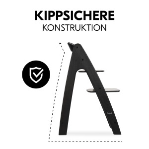 Scaun inalt pentru copii hauck Arketa N Play, Lemn, Negru, Reglabil, 6 luni - 130 kg - Img 7