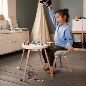 Scaun inalt pentru copii Maxi-Cosi Moa 4 in 1 care creste odata cu copilul, 6 luni-7 ani, 0-25 kg, scaun inalt reglabil pentru copii, transformabil intr-un scaun inaltator, un scaun si o masuta cu scaun, Beyond White - Img 9