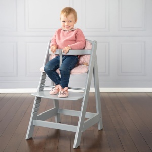 Scaun inalt pentru copii roba Sit Up III reglabil din lemn taupe pana la 50 kg - Img 8