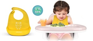 Scaun inalt Ricokids Scaun inalt pentru copii pentru copii 3 in 1 de la 6 luni Scaun de sufragerie cu centura de siguranta Cadru pliabil usor de intretinut reglabil pe inaltime Crestere cu copil Cos detasabil Roz - Img 12