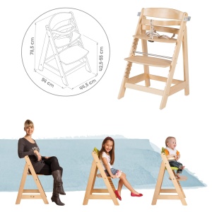 Scaun inalt roba Sit Up FUN scaun inalt incl scandura detasabila si suport creste odata cu tine de la scaun inalt pentru copii la scaun pentru tineret - Img 4