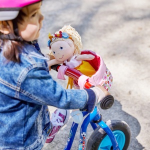 Scaun pentru papusi HABA 1304109001, cu prindere tip Velcro, pentru bicicleta si sanie - Img 4