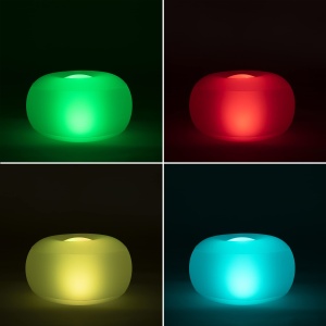 Scaun Umplut InnovaGoods Pulight, LED Multicolor, Waterproof, Alb - Img 4