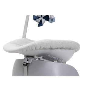 Scaun Wippe Crescendo Chicco, 2 pozitii de inclinare, Bio-bumbac, gri - Img 4