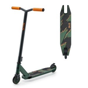 Scooter Kinderkraft Solis, pentru copii si adulti, constructie robusta, culoare verde