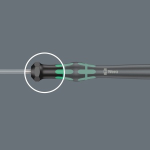 Screwdriver cu maner micro Wera 2054, 1.5 x 60 mm, pentru electronica - Img 9