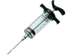 Seringa de marinare ROSLE seringa de inalta calitate pentru marinata de carne de 50 ml aroma intensa otel inoxidabil 1810 polipropilena PP lungime 225