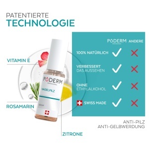 Serum Tratament Unghii Poderm - 2 Flacoane, 100 Natural cu Vitamina E si Lamaie - Img 2