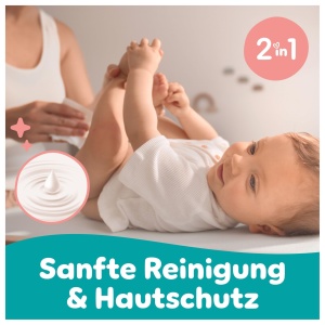 Servetele umede Pampers Sensitive, 15 pachete x 80 servetele, 2-in-1, fara alcool si parfum - Img 3