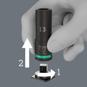 Set 14 Chei Tubulare Wera 8790 B Impaktor Deep, 38, pentru Schimbare Rapida - Img 6