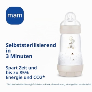 Set 2 Biberon MAM Easy Start 260 ml, Anti-Colici, Culoare Hellblau - Img 4