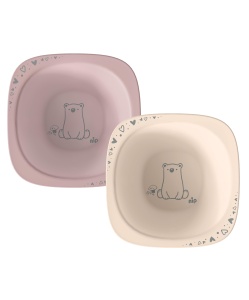 Set 2 boluri pentru bebelusi nip ergonomice din materiale sustenabile roz
