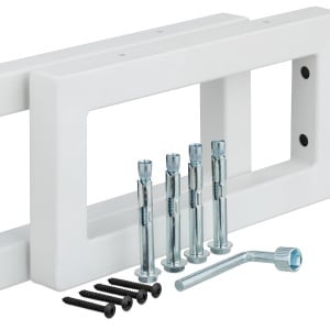 Set 2 Consola de Perete Relaxdays, Negru, 15x3x40 cm, Capacitate 60 kg - Img 8