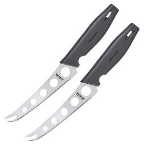Set 2 cutite pentru branzeturi Westmark Master Line 135622E3 otel inoxidabil negruargintiu - Img 1