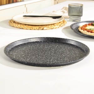 Set 2 Pachete Pizzablechuri Salter Megastone 29cm, Carbon, Antiaderent, Gri - Img 4
