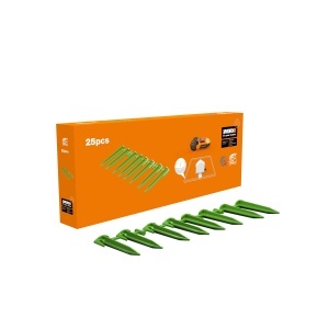 Set 25 cuie de fixare pentru robot tuns gazon WORX WA0665, biodegradabile, material ecologic