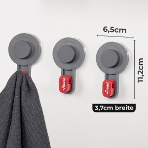 Set 3 carlige autoadezive Vileda rezistente pana la 3 kg pentru baie si bucatarie - Img 2