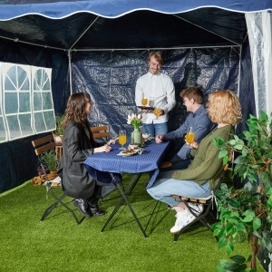 Set 3 Panouri Laterale pentru Pavillon, Waterproof, 2x3 m, Albastru - Img 5