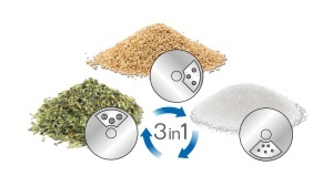 Set 3 recipiente pentru condimente Metaltex, 100ml, inox, sticla - Img 2