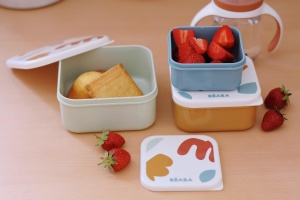 Set 3 Snackboxe Beaba, 230ml350ml500ml, Usor de Deschis, Compacte - Img 7