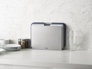 Set 3 Tavi de Taiat Joseph Joseph Nest Gri cu Suport Compact - Img 5